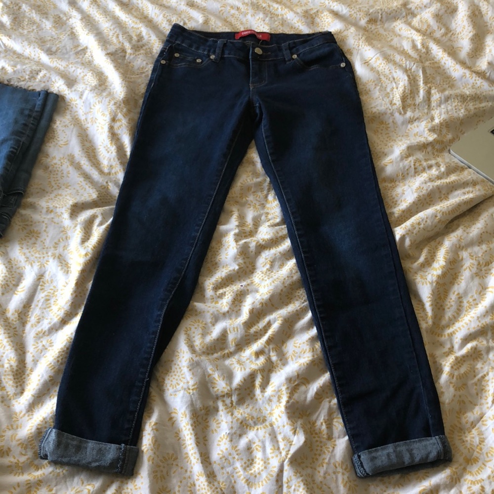 ❤️Gogo Star dark wash boot cut jeans as 3 reg